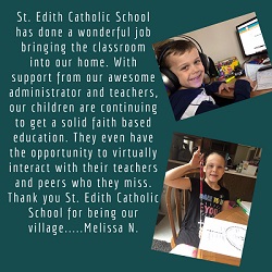 St. Edith Catholic School Virtual Learning Testamony